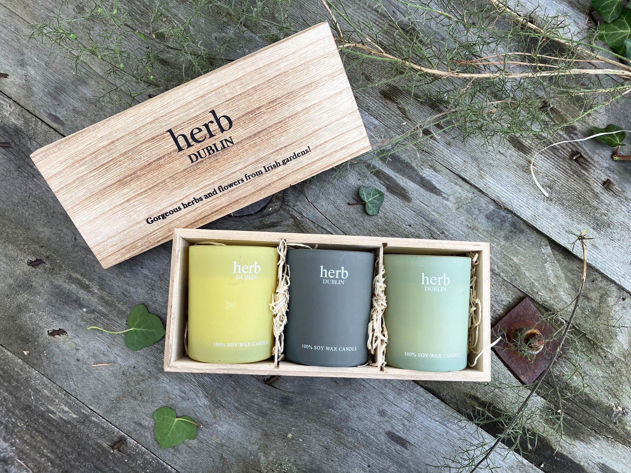 Trio candle votives - Buttercup, Lemongrass & Peppermint