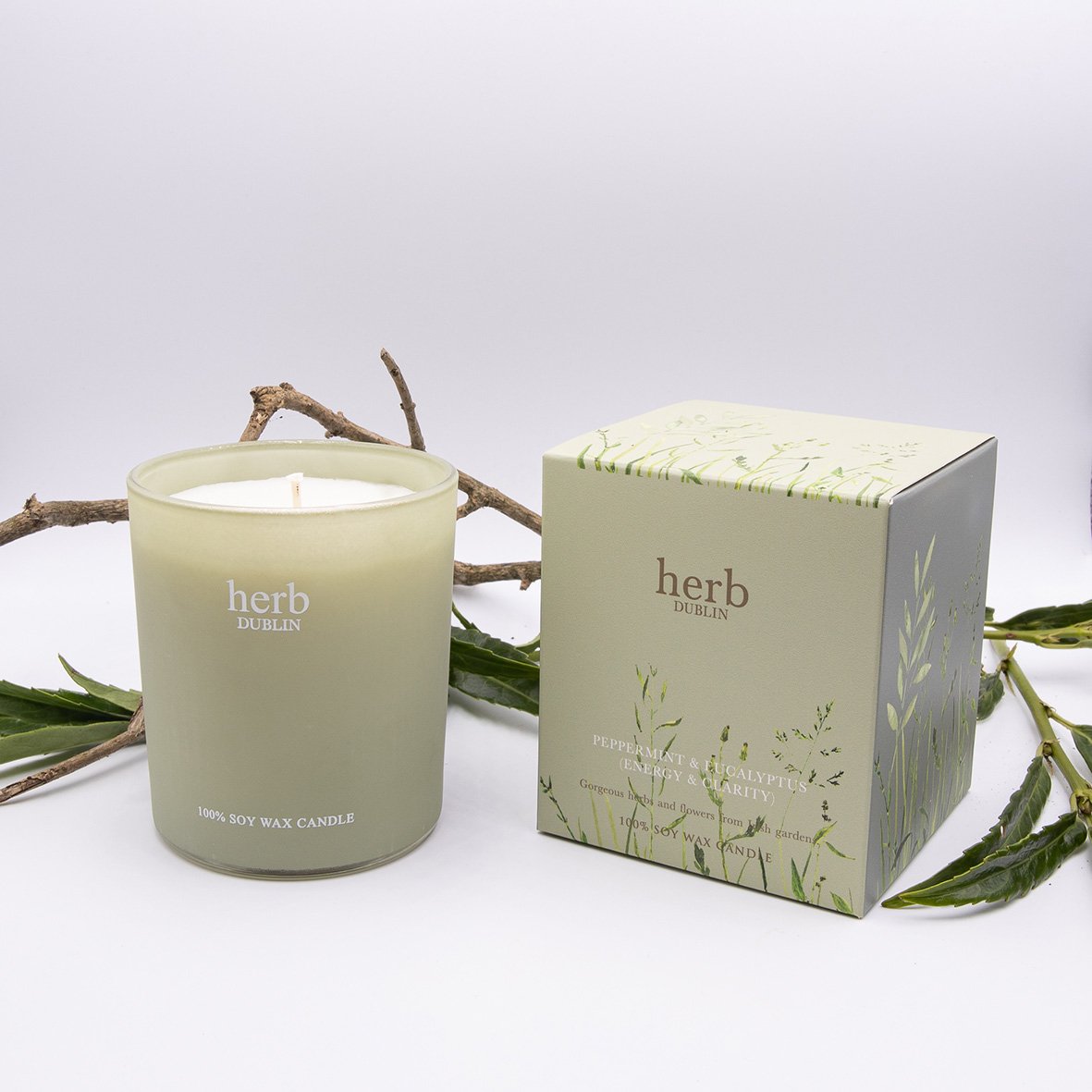 Peppermint & Eucalyptus -Jar candle. - Image 3
