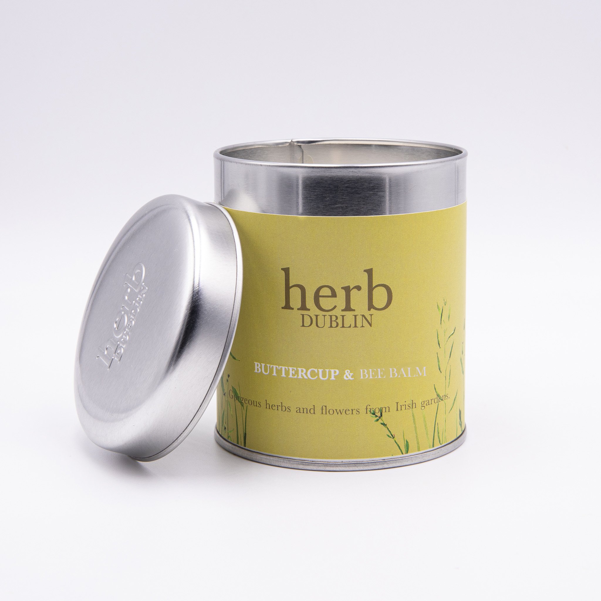 Buttercup & Bee Balm- Tin candle - Image 2