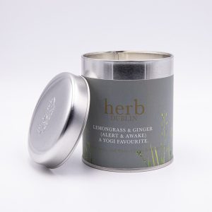 Lemongrass and Ginger -Tin candle.