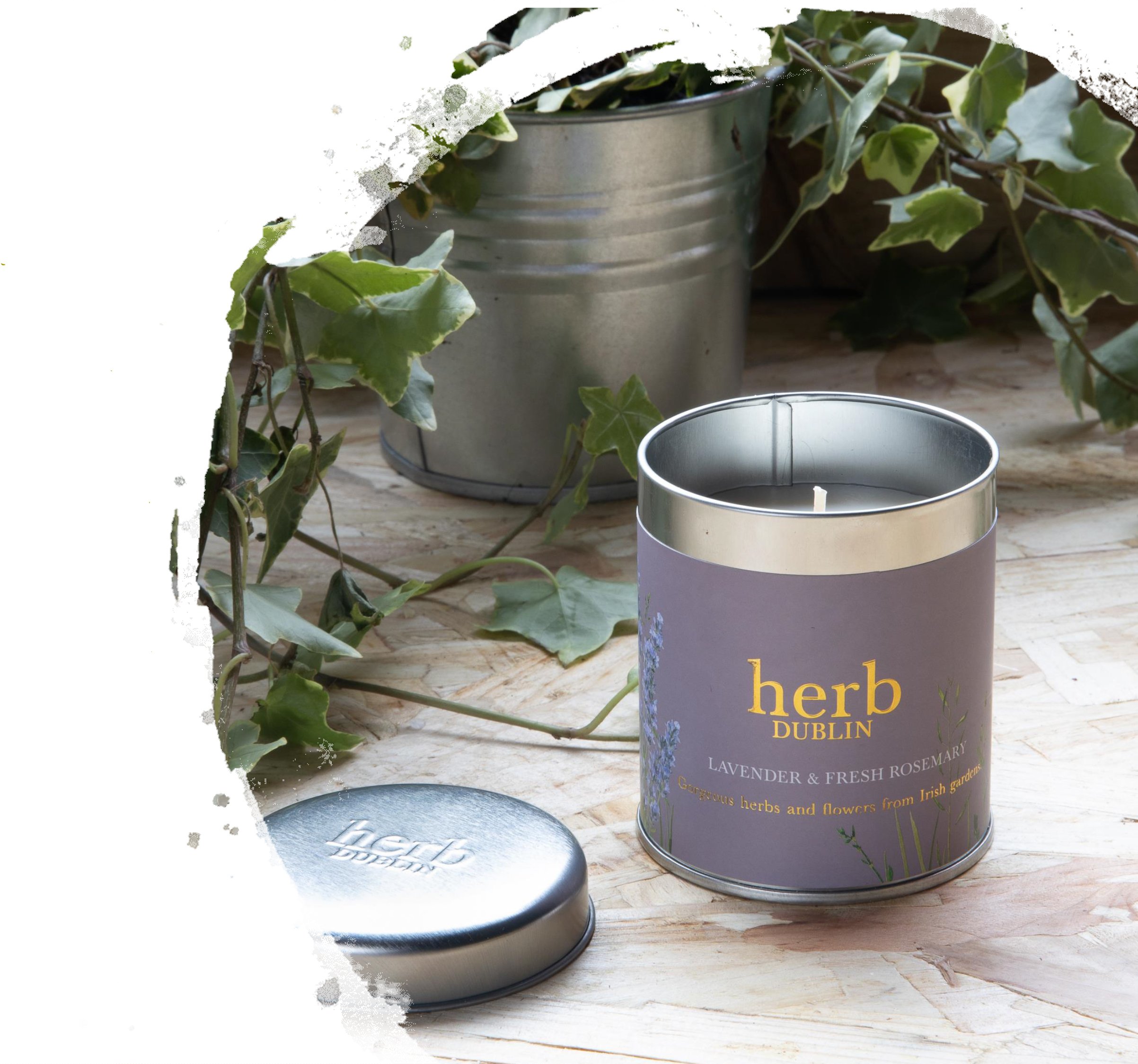 Lavender & Rosemary- Tin candle.